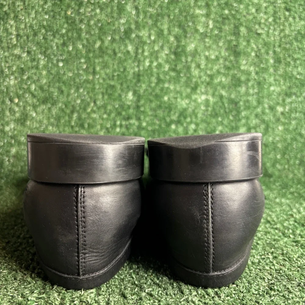 Tods Penny Loafer Leather Slip On Classic Luxury Dress Shoes Black‎ Mens Size 10